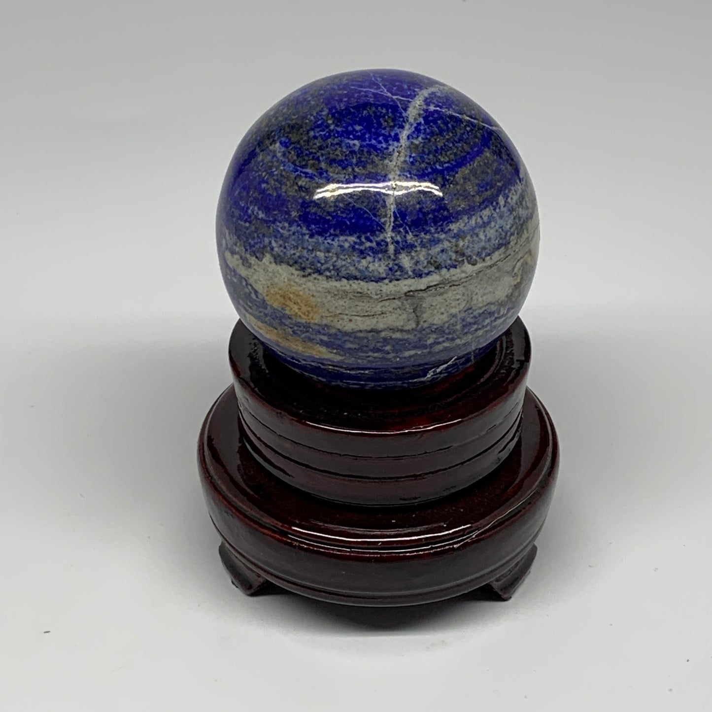 588g, 2.9"(73mm), Lapis Lazuli Sphere Ball Gemstone @Afghanistan, B25331