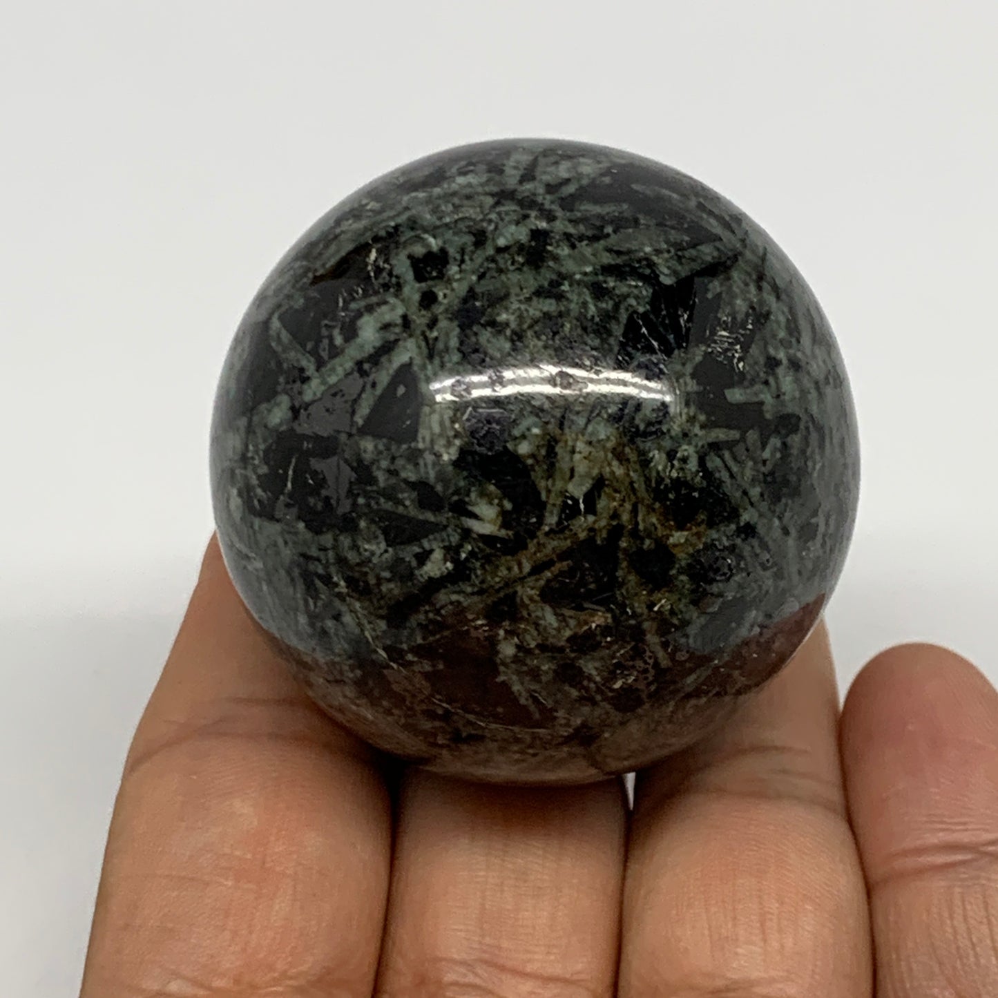 157.2g, 1.8"(46mm), Crocodile Kambaba Jasper Sphere Ball @Madagascar,B22198
