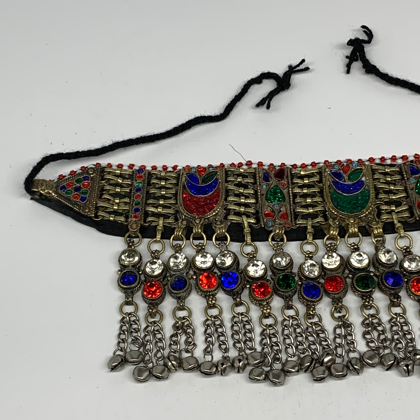 305g, 12"x4.5"Kuchi Choker Necklace Multi-Color Tribal Gypsy Bohemian,B14107