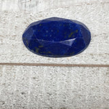 7.4g,32mmx20mmx6mm High Grade Natural Oval Facetted Lapis Lazuli Cabochon,CP93