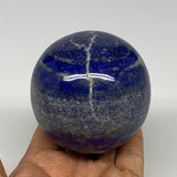 593g, 2.8"(71mm), Lapis Lazuli Sphere Ball Gemstone @Afghanistan, B25334