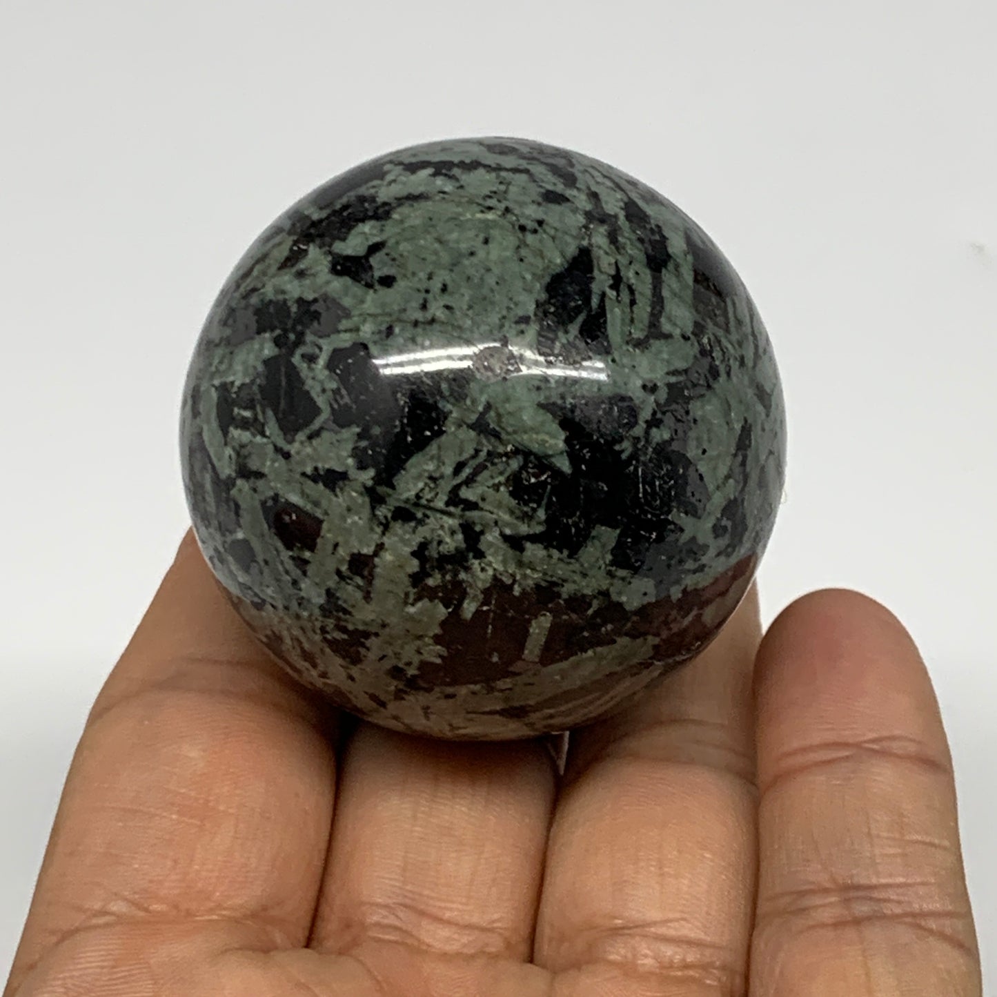 150.7g,1.8"(46mm), Crocodile Kambaba Jasper Sphere Ball Reiki @Madagascar,B22200