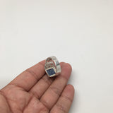 29 cts Genuine Rectangle Lapis Lazuli Sterling Silver Men Ring, size:11, SE65 - watangem.com