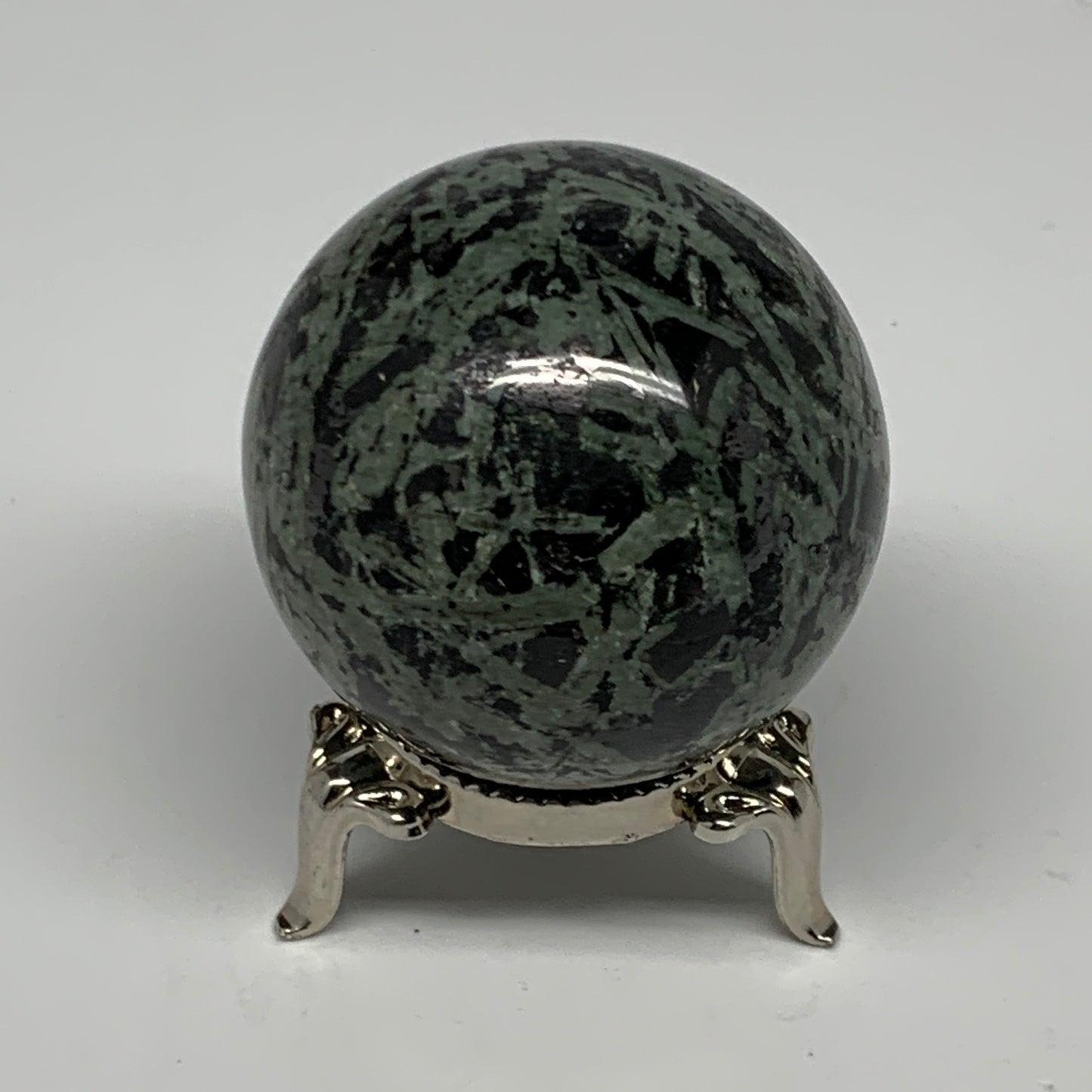 150.7g,1.8"(46mm), Crocodile Kambaba Jasper Sphere Ball Reiki @Madagascar,B22200
