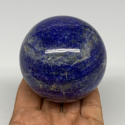 499g, 2.7"(68mm), Lapis Lazuli Sphere Ball Gemstone @Afghanistan, B25336