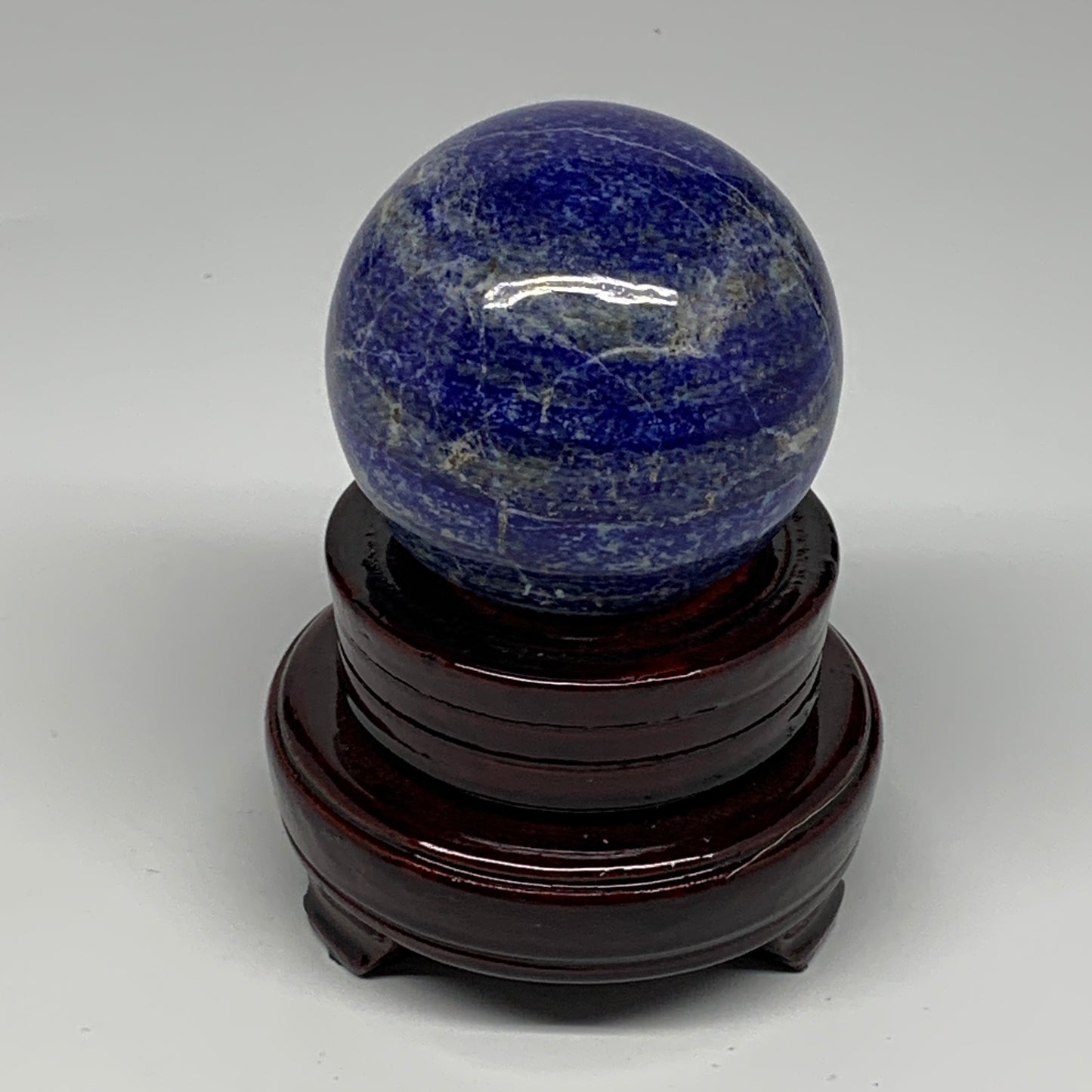 499g, 2.7"(68mm), Lapis Lazuli Sphere Ball Gemstone @Afghanistan, B25336