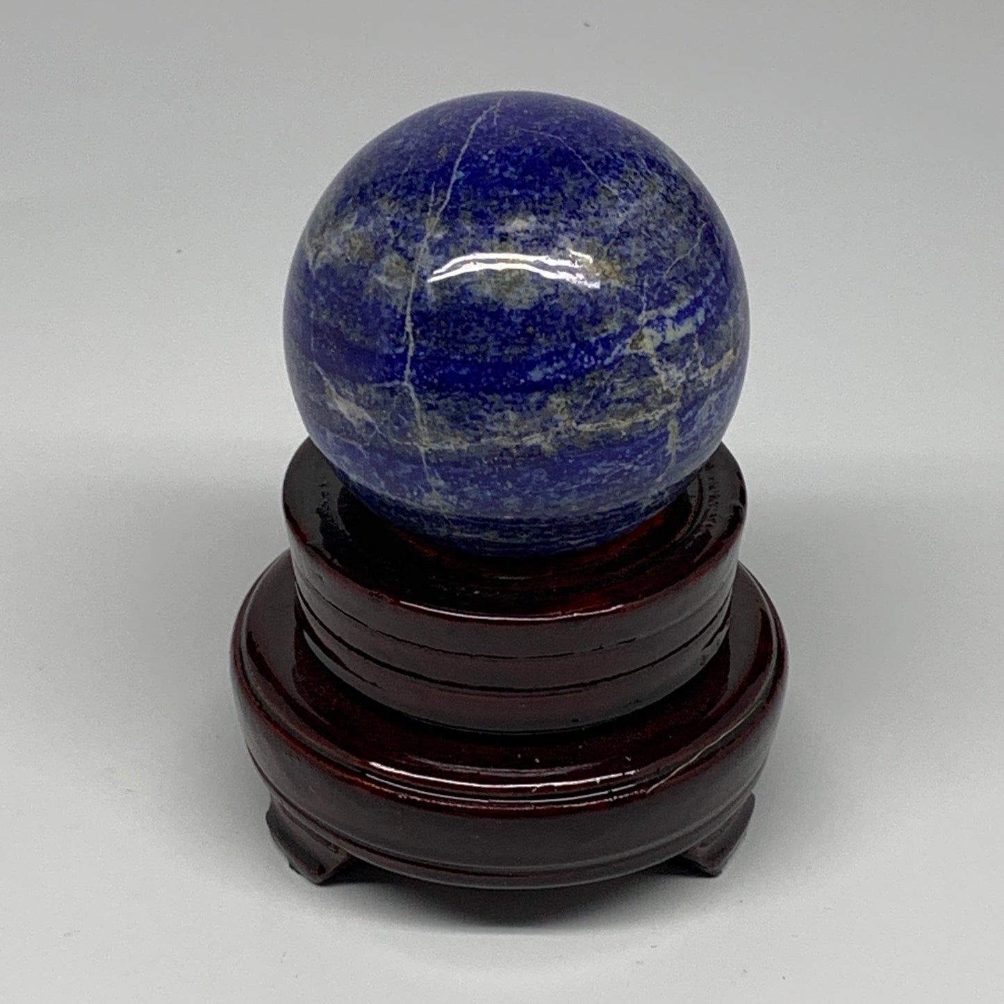 499g, 2.7"(68mm), Lapis Lazuli Sphere Ball Gemstone @Afghanistan, B25336
