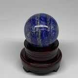 499g, 2.7"(68mm), Lapis Lazuli Sphere Ball Gemstone @Afghanistan, B25336