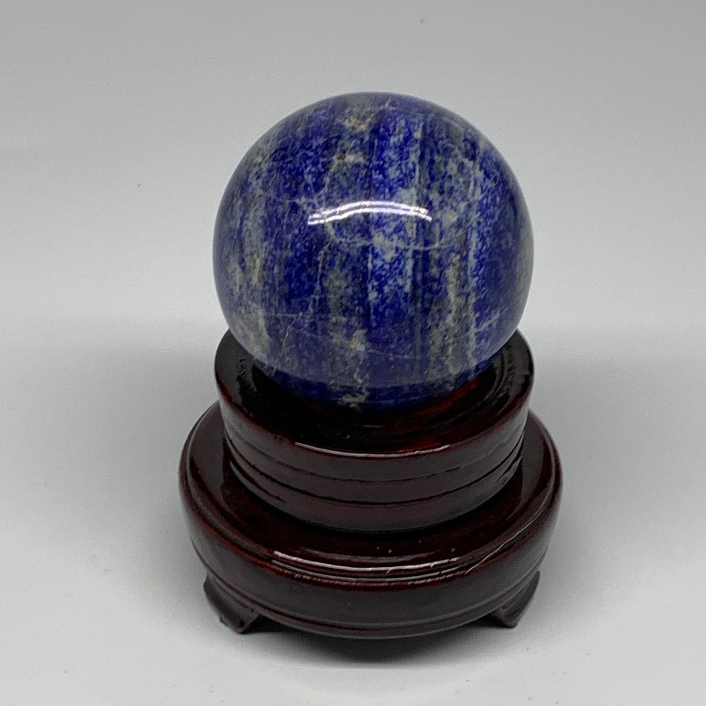 499g, 2.7"(68mm), Lapis Lazuli Sphere Ball Gemstone @Afghanistan, B25336