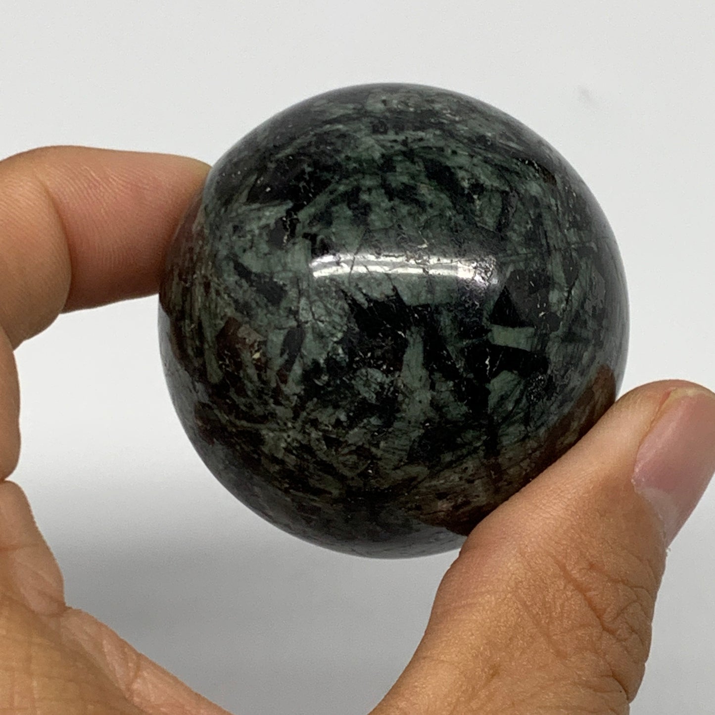 157.3g, 1.8"(46mm), Crocodile Kambaba Jasper Sphere Ball @Madagascar,B22204