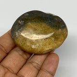 71.6g, 2.3"x1.8"x0.9", Yellow Ocean Jasper Palm-Stone Decor @Madagascar, B18175