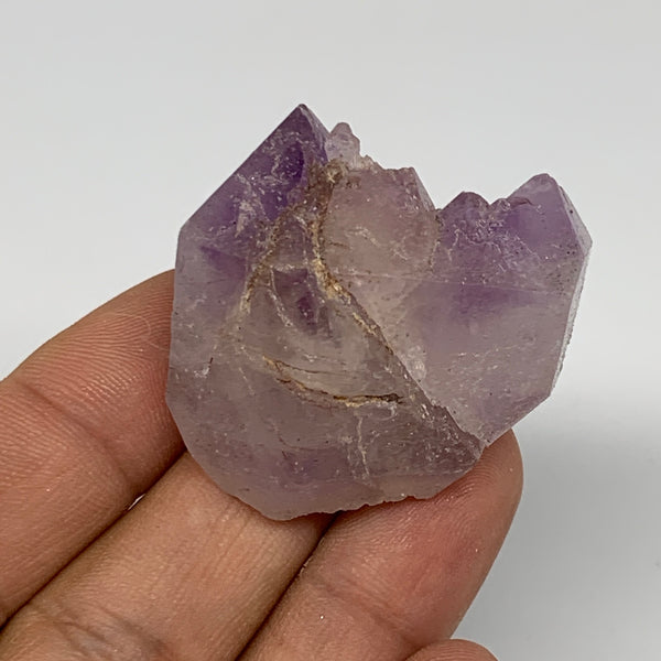 34.3g,1.5"x1.5"x1" Natural Amethyst Crystal Rough Mineral Specimens, B11738