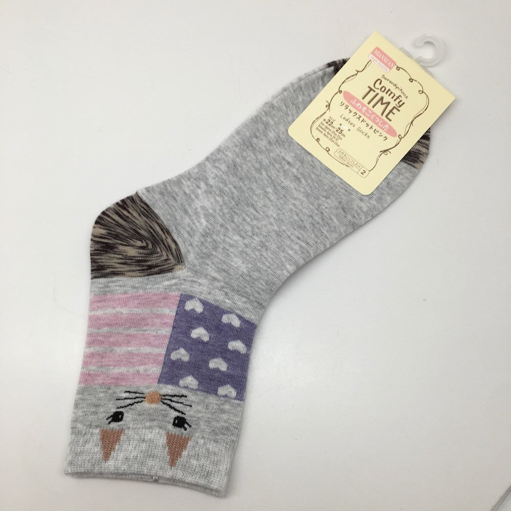 10 Pairs Lot,4 to 6 colors Quality Comfort Ladies Socks - Size: 22cm-25cm, Soc10 - watangem.com
