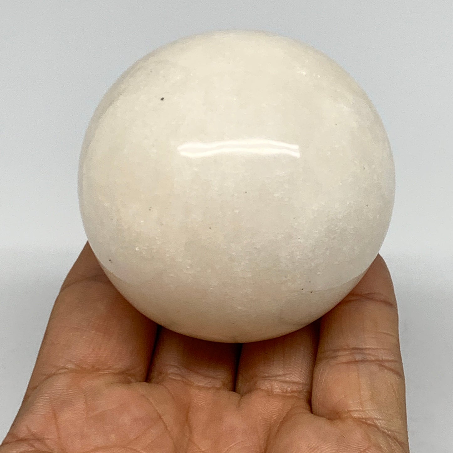 274.8g, 2.3"(58mm), Natural Milky Quartz Sphere Crystal Gemstone Ball @Brazil, B