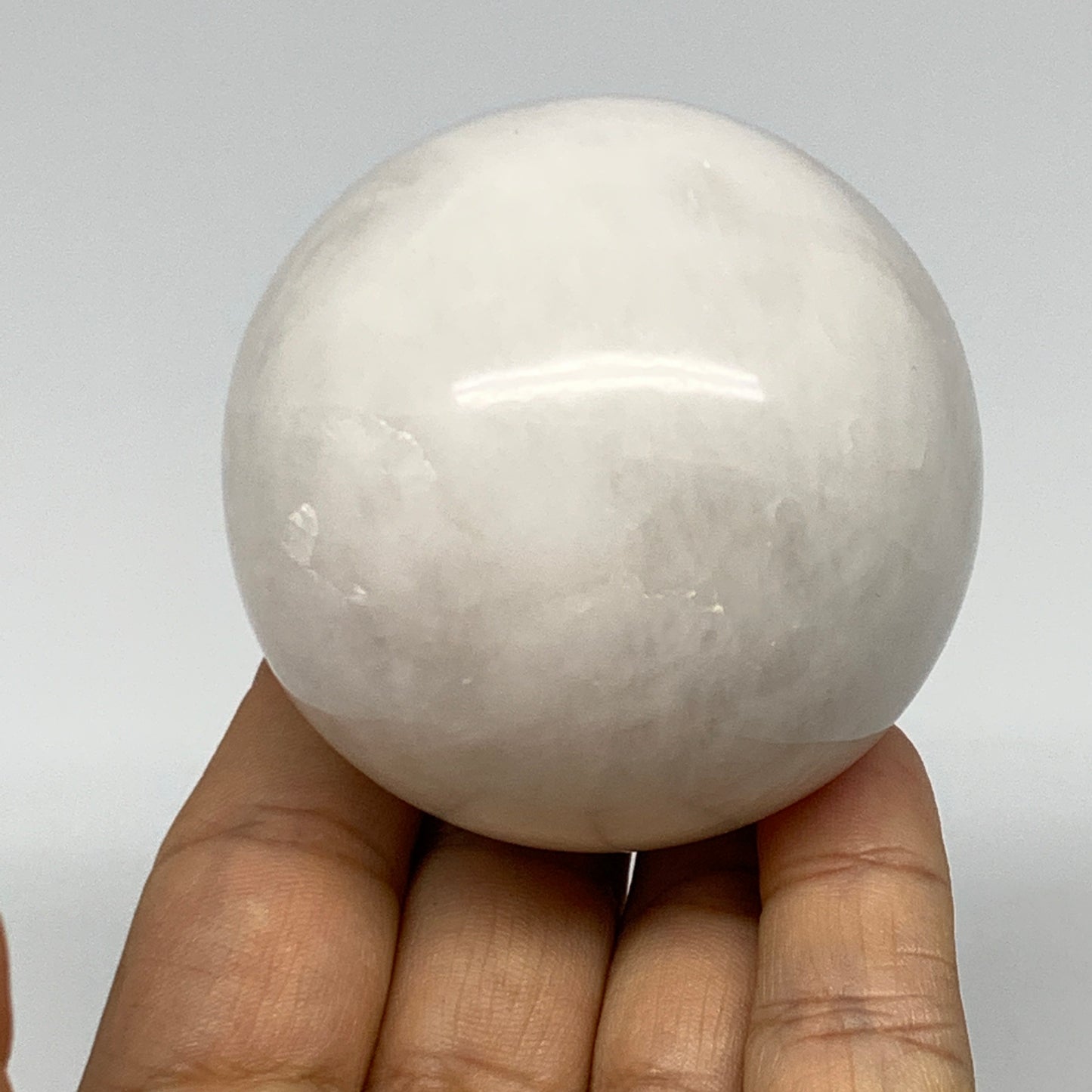 280.9g, 2.3"(59mm), Natural Milky Quartz Sphere Crystal Gemstone Ball @Brazil, B