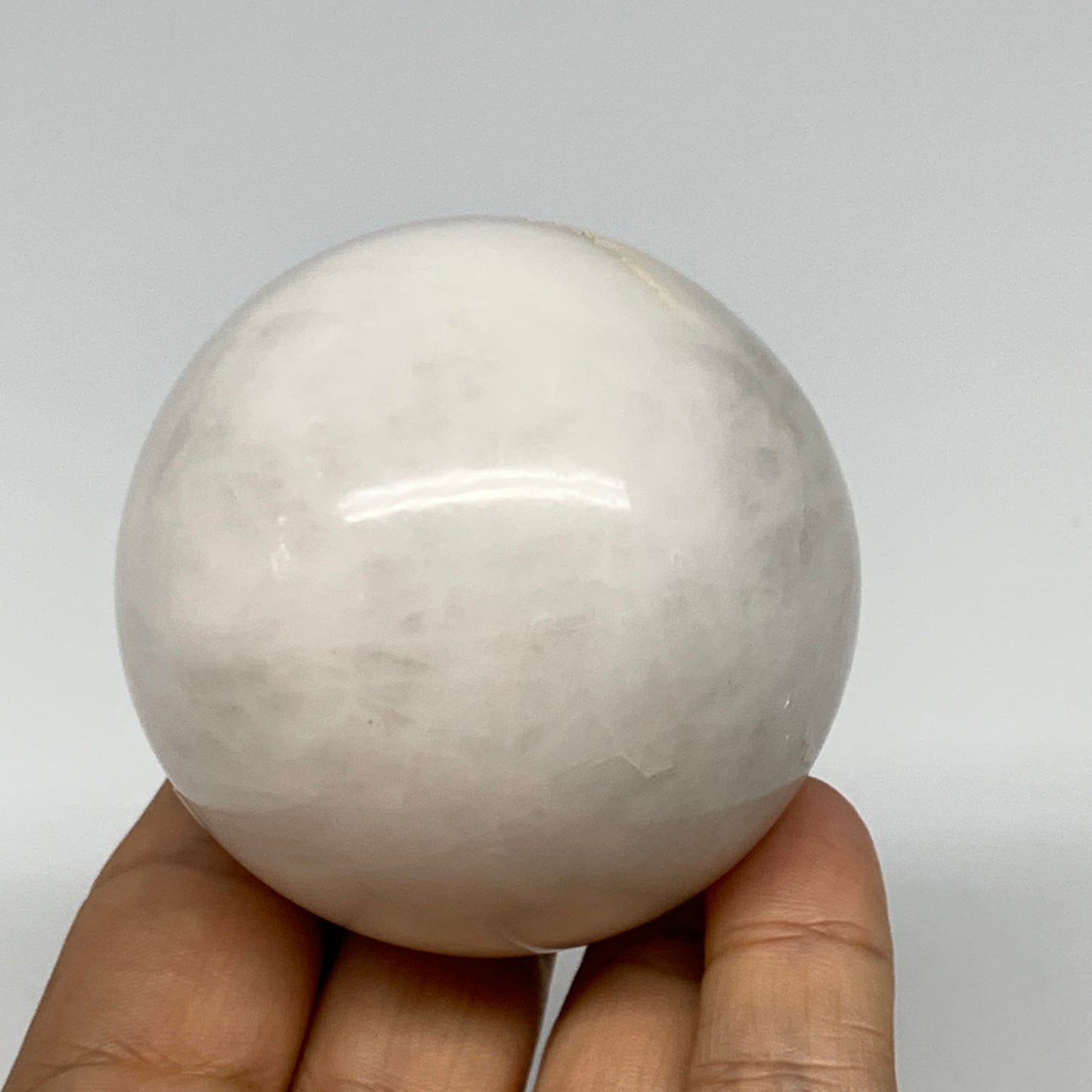 280.9g, 2.3"(59mm), Natural Milky Quartz Sphere Crystal Gemstone Ball @Brazil, B