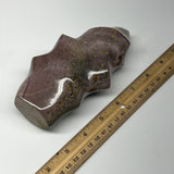 815g, 6.25"x3.2"x2", Natural Ocean Jasper Flame Gemstones Reiki Tool, B19596
