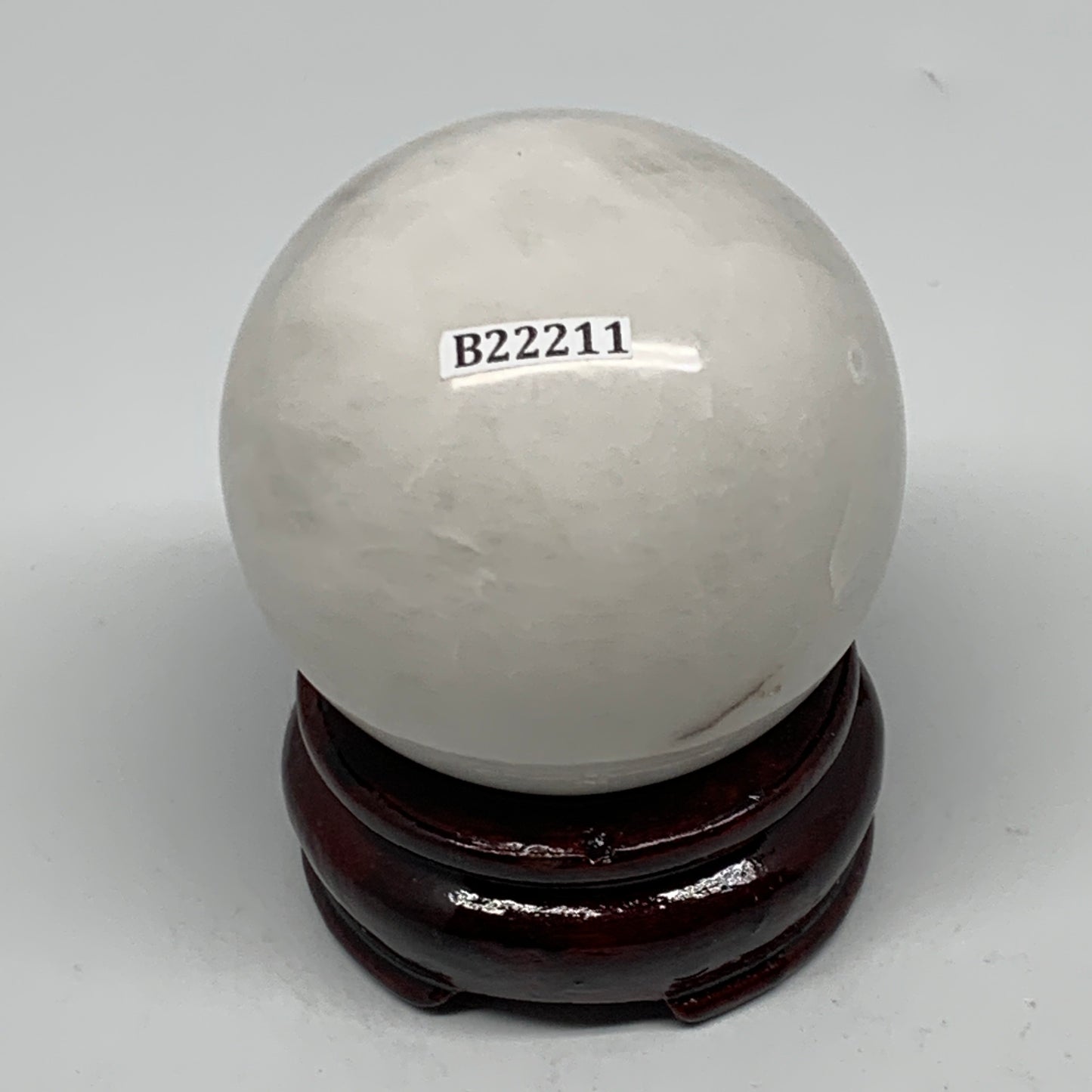 280.9g, 2.3"(59mm), Natural Milky Quartz Sphere Crystal Gemstone Ball @Brazil, B