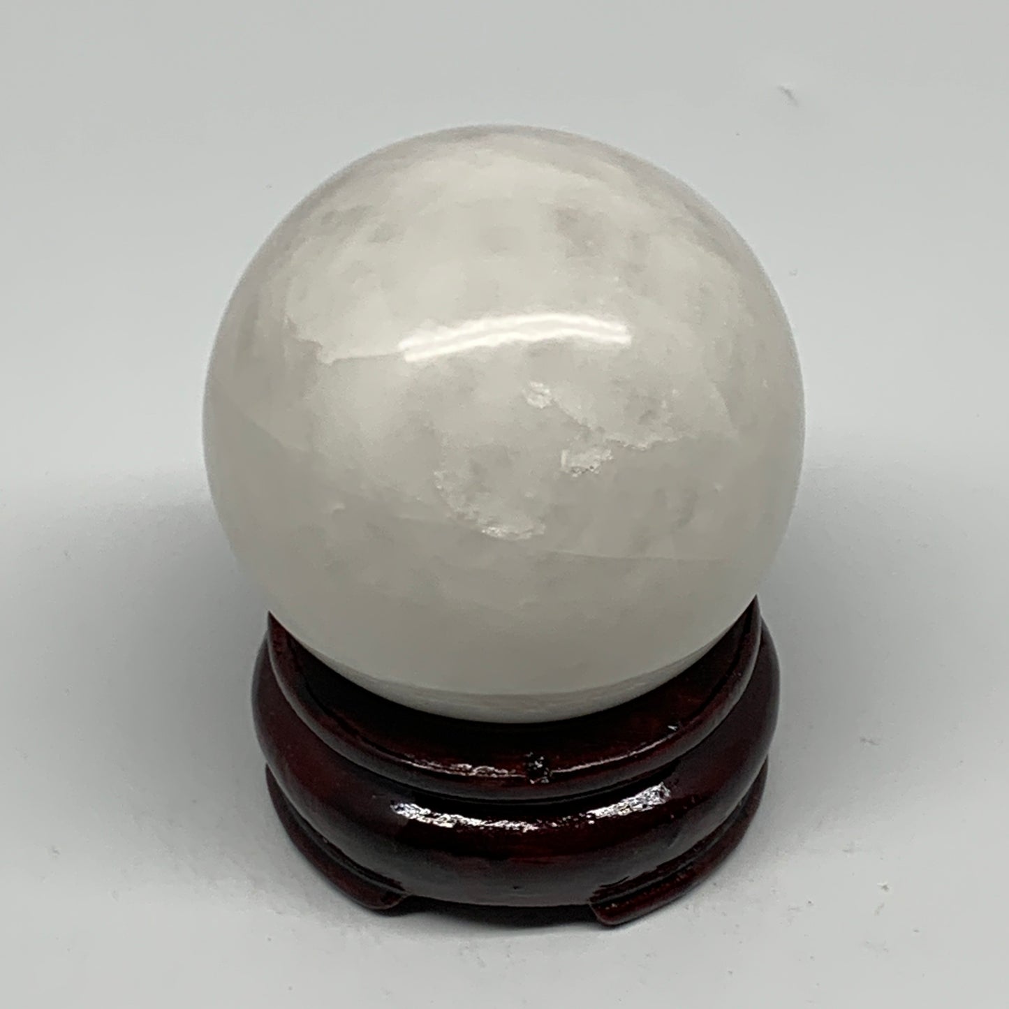 280.9g, 2.3"(59mm), Natural Milky Quartz Sphere Crystal Gemstone Ball @Brazil, B