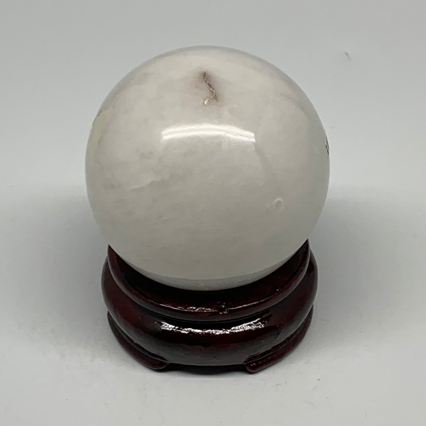 280.9g, 2.3"(59mm), Natural Milky Quartz Sphere Crystal Gemstone Ball @Brazil, B