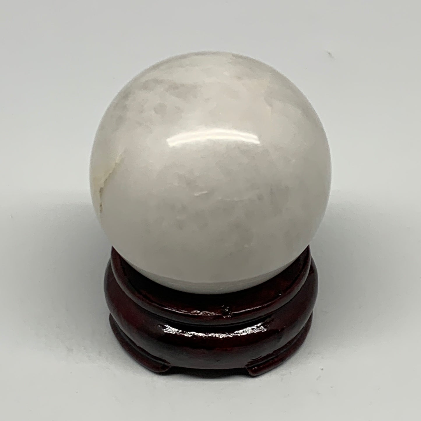280.9g, 2.3"(59mm), Natural Milky Quartz Sphere Crystal Gemstone Ball @Brazil, B
