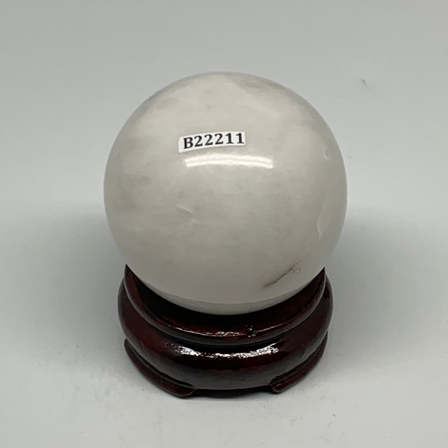 280.9g, 2.3"(59mm), Natural Milky Quartz Sphere Crystal Gemstone Ball @Brazil, B