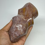 720g, 5.6"x2.8"x2.4", Natural Ocean Jasper Flame Gemstones Reiki Tool, B19597