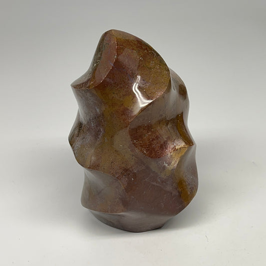 1165g, 5.4"x3.6"x3.1", Natural Ocean Jasper Flame Gemstones Reiki Tool, B19598