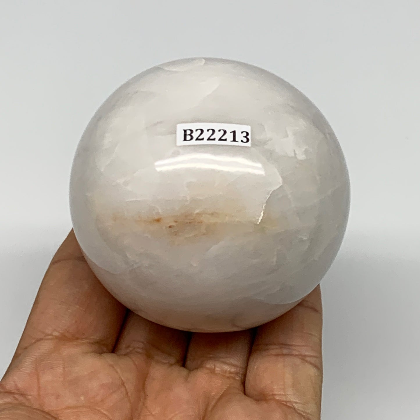 332.3g, 2.4"(61mm), Natural Milky Quartz Sphere Crystal Gemstone Ball @Brazil, B