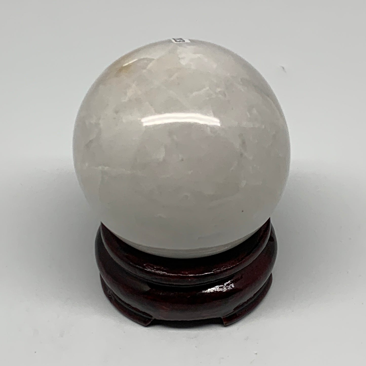 332.3g, 2.4"(61mm), Natural Milky Quartz Sphere Crystal Gemstone Ball @Brazil, B