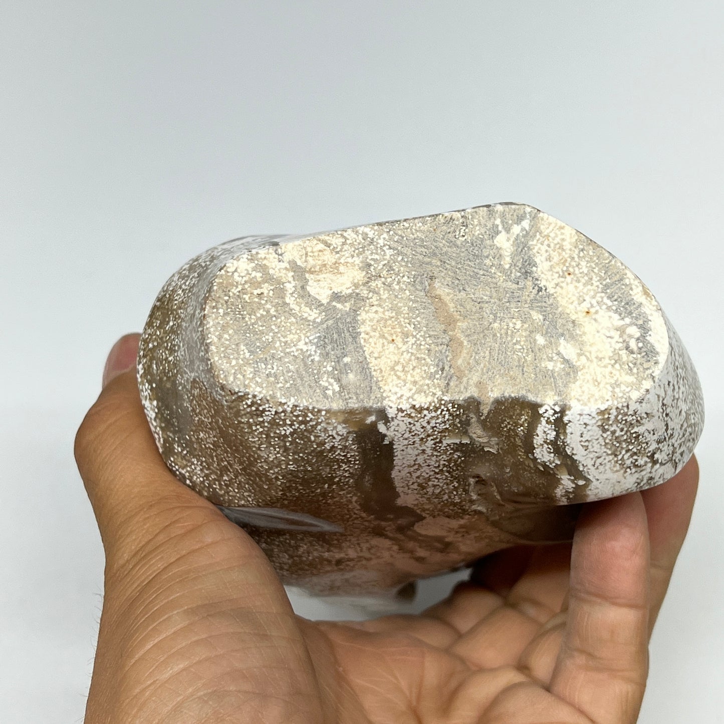 880g, 5.2"x4"x2.2", Natural Ocean Jasper Flame Gemstones Reiki Tool, B19599