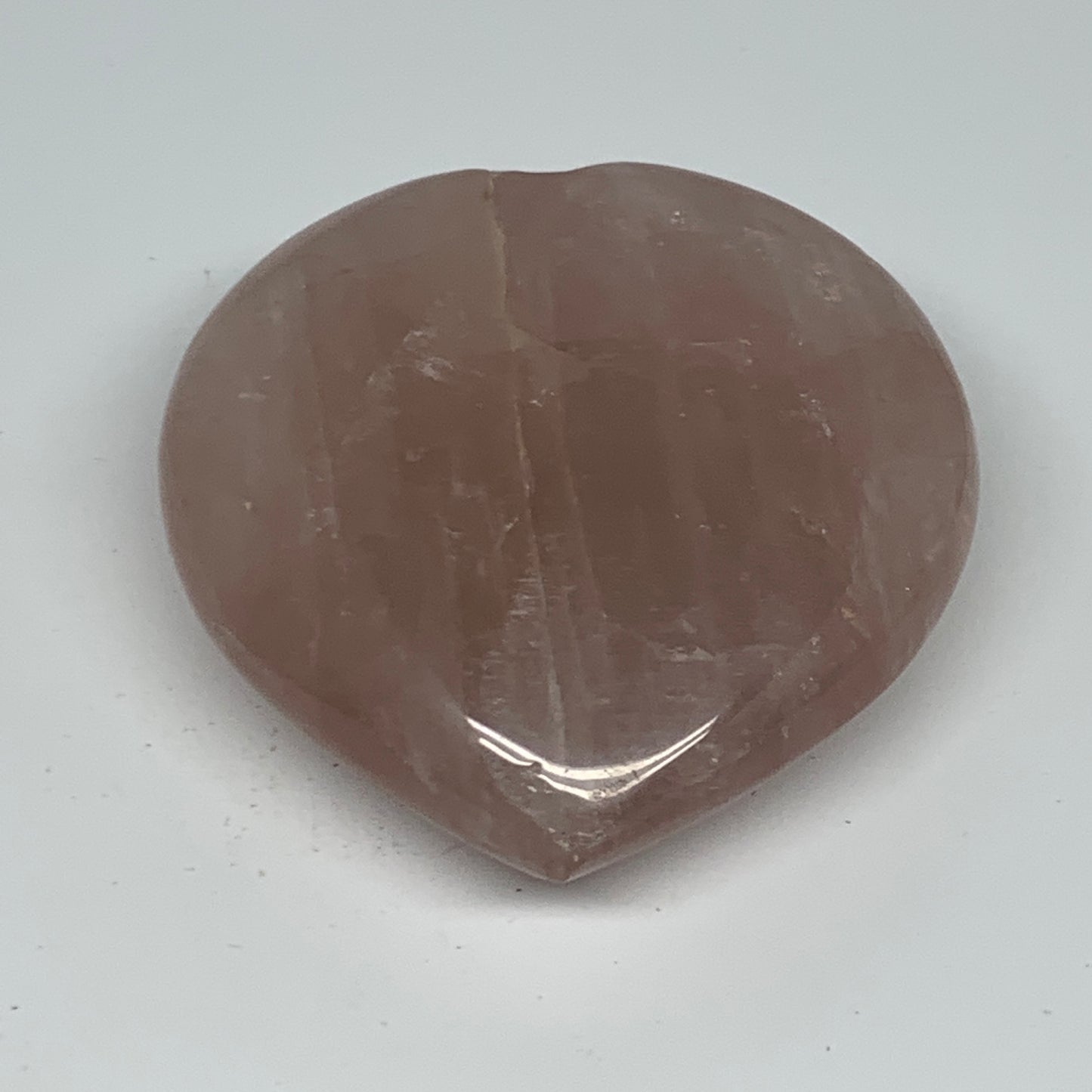 372.9g, 3.6" x 3.5" x 1.4" Rose Quartz Heart Healing Crystal @Madagascar, B17418