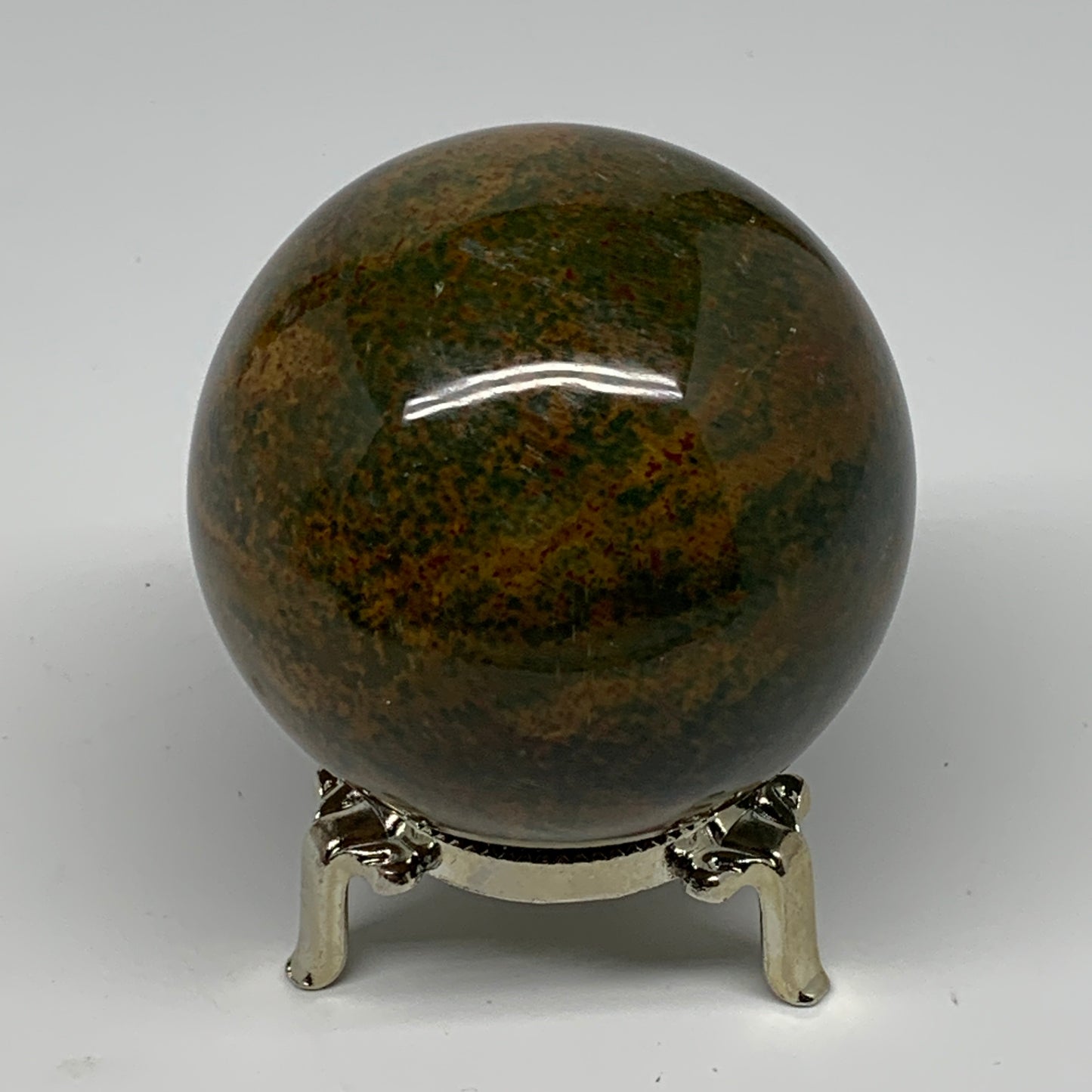 443.9g, 2.7" (69mm), Ocean Jasper Sphere Geode Crystal Reiki @Madagascar, B25347