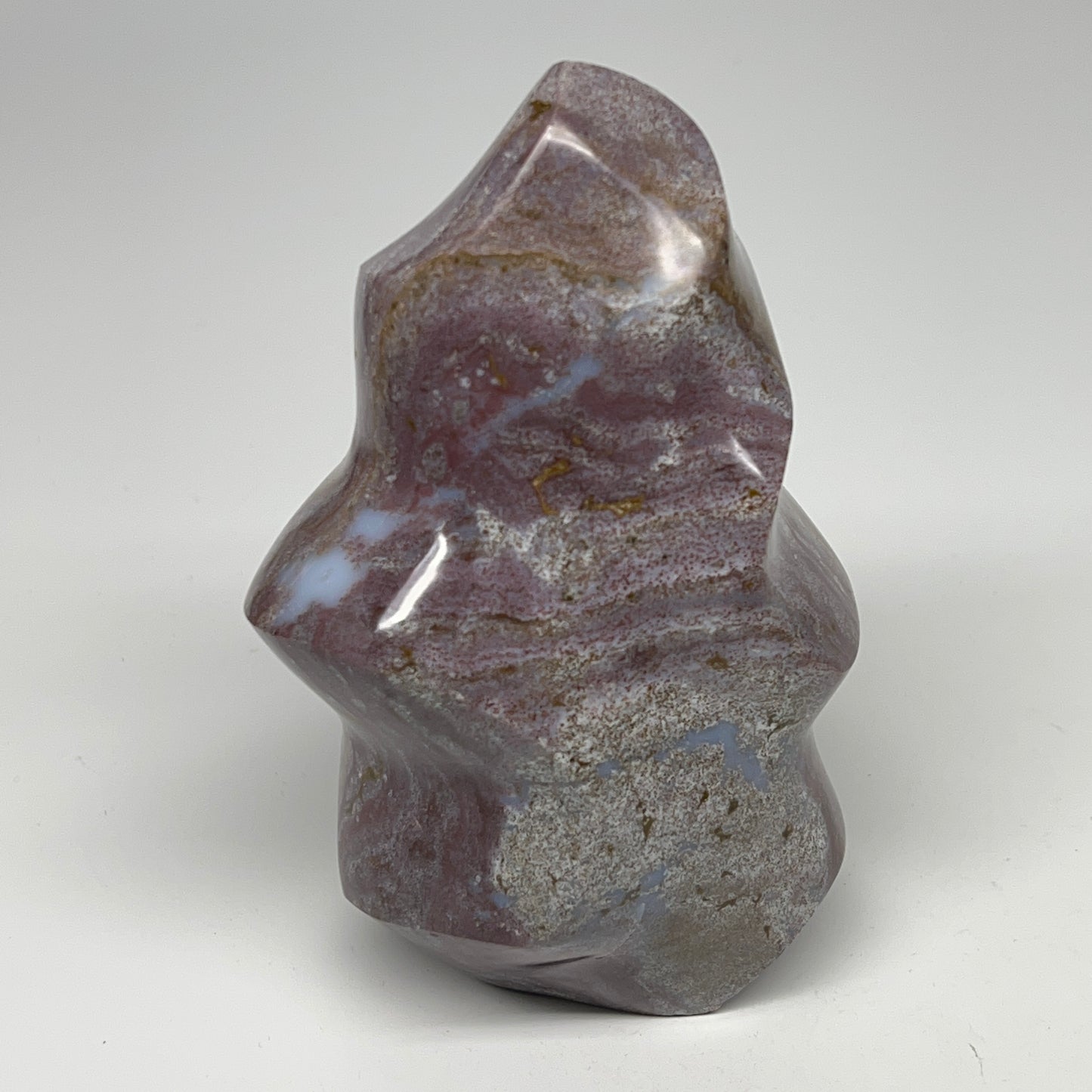 945g, 5.4"x3.4"x3", Natural Ocean Jasper Flame Gemstones Reiki Tool, B19600