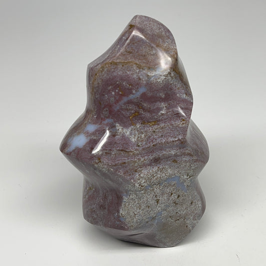 945g, 5.4"x3.4"x3", Natural Ocean Jasper Flame Gemstones Reiki Tool, B19600