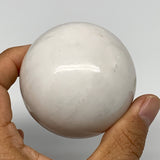 277.8g, 2.3"(59mm), Natural Milky Quartz Sphere Crystal Gemstone Ball @Brazil, B