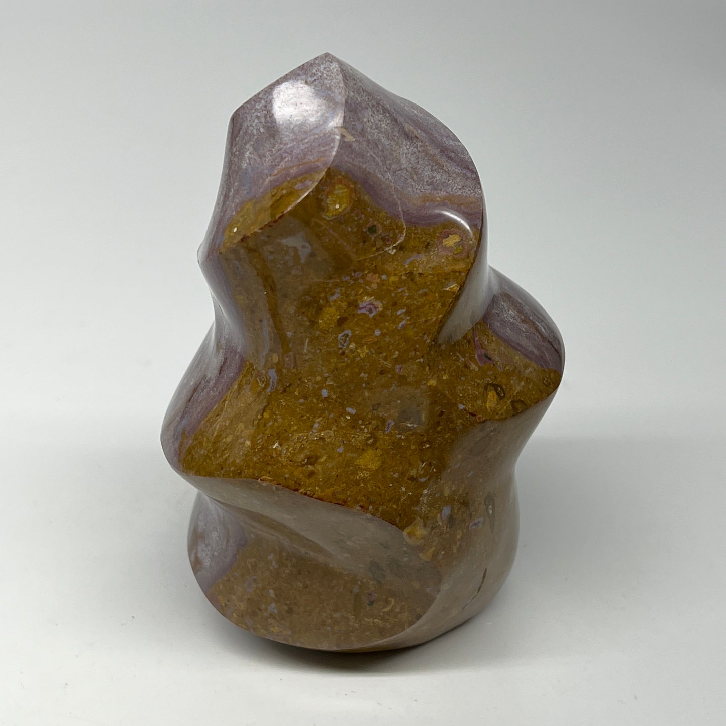 945g, 5.4"x3.4"x3", Natural Ocean Jasper Flame Gemstones Reiki Tool, B19600