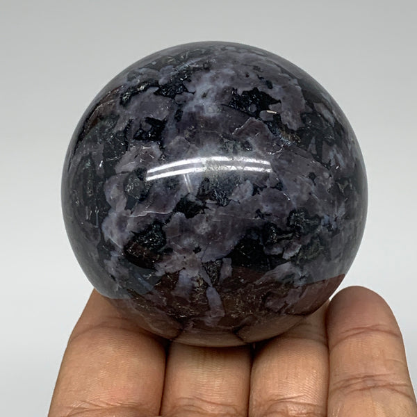 347g, 2.4" Natural Indigo Gabbro Spheres Gemstone, Reiki, @Madagascar,B4597