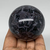 347g, 2.4" Natural Indigo Gabbro Spheres Gemstone, Reiki, @Madagascar,B4597