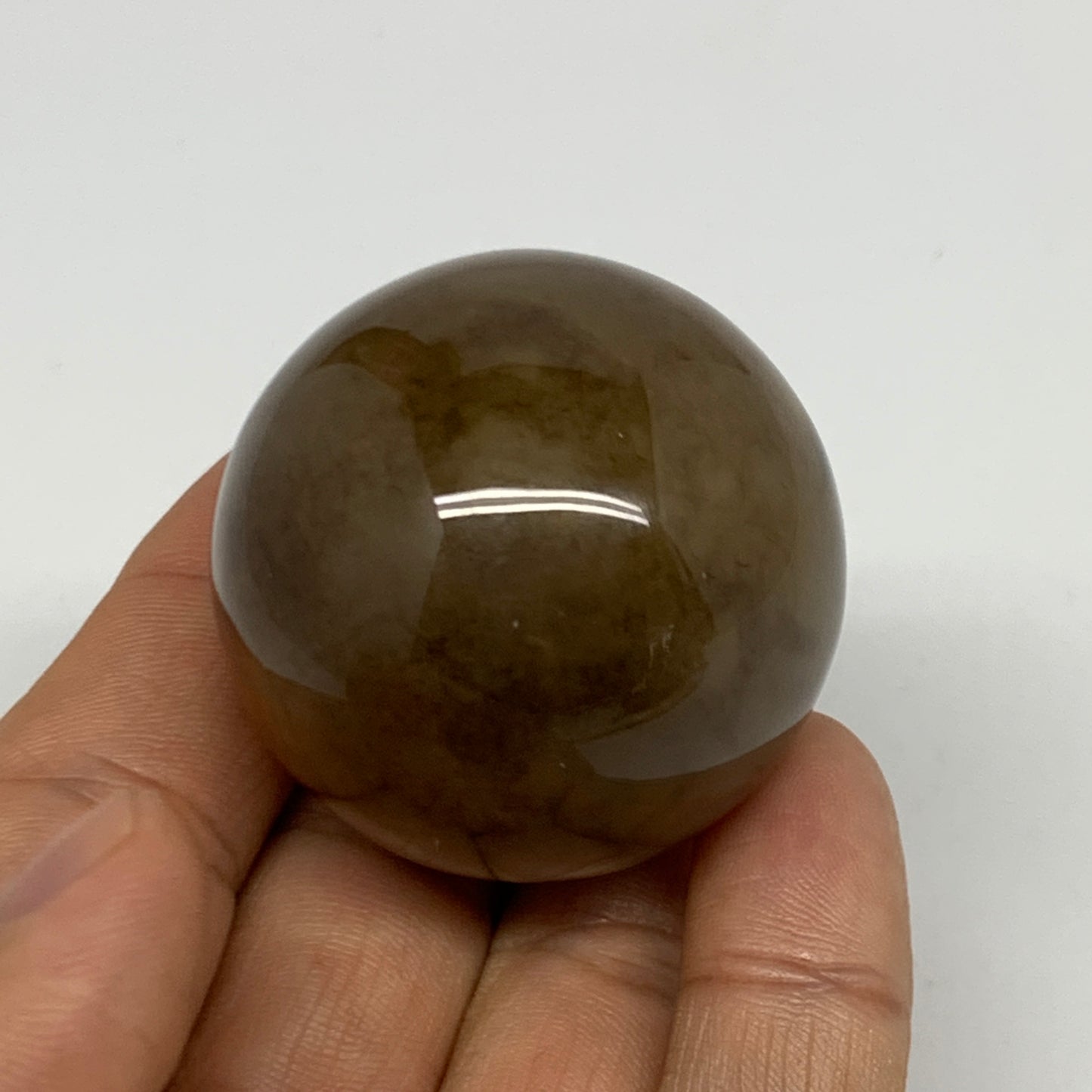 88.3g, 1.6" (40mm), Natural Small Sardonyx Sphere Ball Crystal @Brazil, B23014