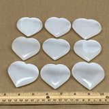 1pc, 2" x 2.3" Small Selenite Heart Crystals, Satin Spar, Desert Rose gypsum