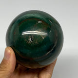588g, 3" (75mm), Ocean Jasper Sphere Geode Crystal Reiki @Madagascar, B25350
