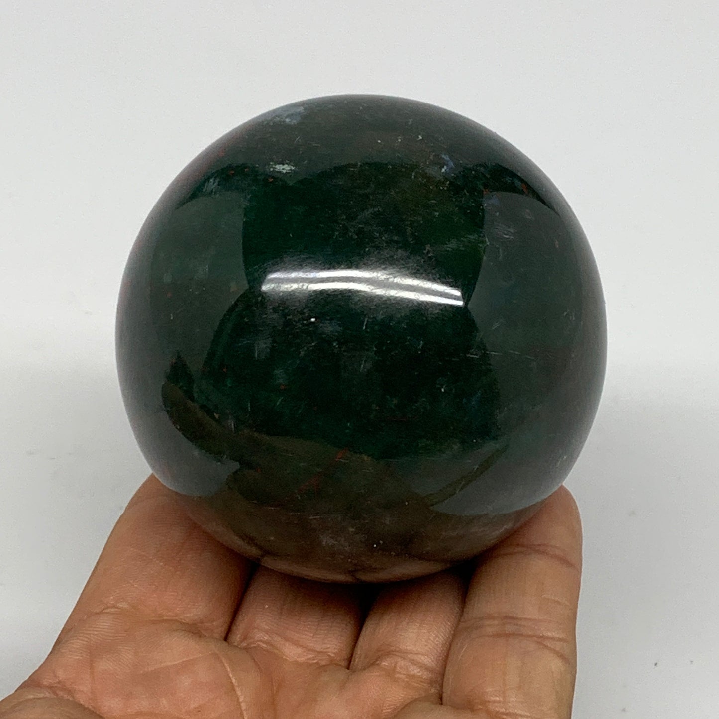 385g, 2.6" (65mm), Ocean Jasper Sphere Geode Crystal Reiki @Madagascar, B25351