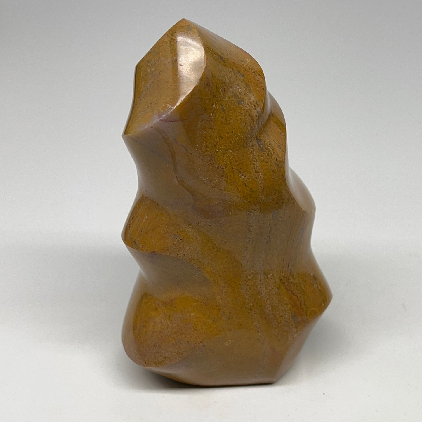 605g, 4.9"x2.9"x2.1", Natural Ocean Jasper Flame Gemstones Reiki Tool, B19603