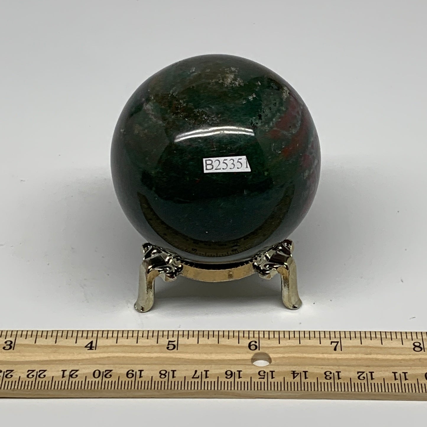 385g, 2.6" (65mm), Ocean Jasper Sphere Geode Crystal Reiki @Madagascar, B25351