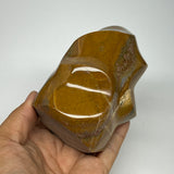 555g, 4"x2.9"x2.3", Natural Ocean Jasper Flame Gemstones Reiki Tool, B19604