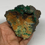 272.4g, 3.1"x3.3"x1.9", Rough Azurite Malachite Mineral Specimen @Morocco, B1086