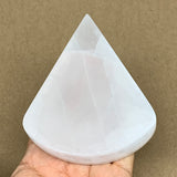 1pc, 4.1" x 3.3" x 1" Natural Selenite Crystals Cheese Slice gypsum from Morocco