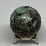 174.3g, 2" Amazonite Smoky Quartz Sphere Ball Gemstone from Madagascar,B15854