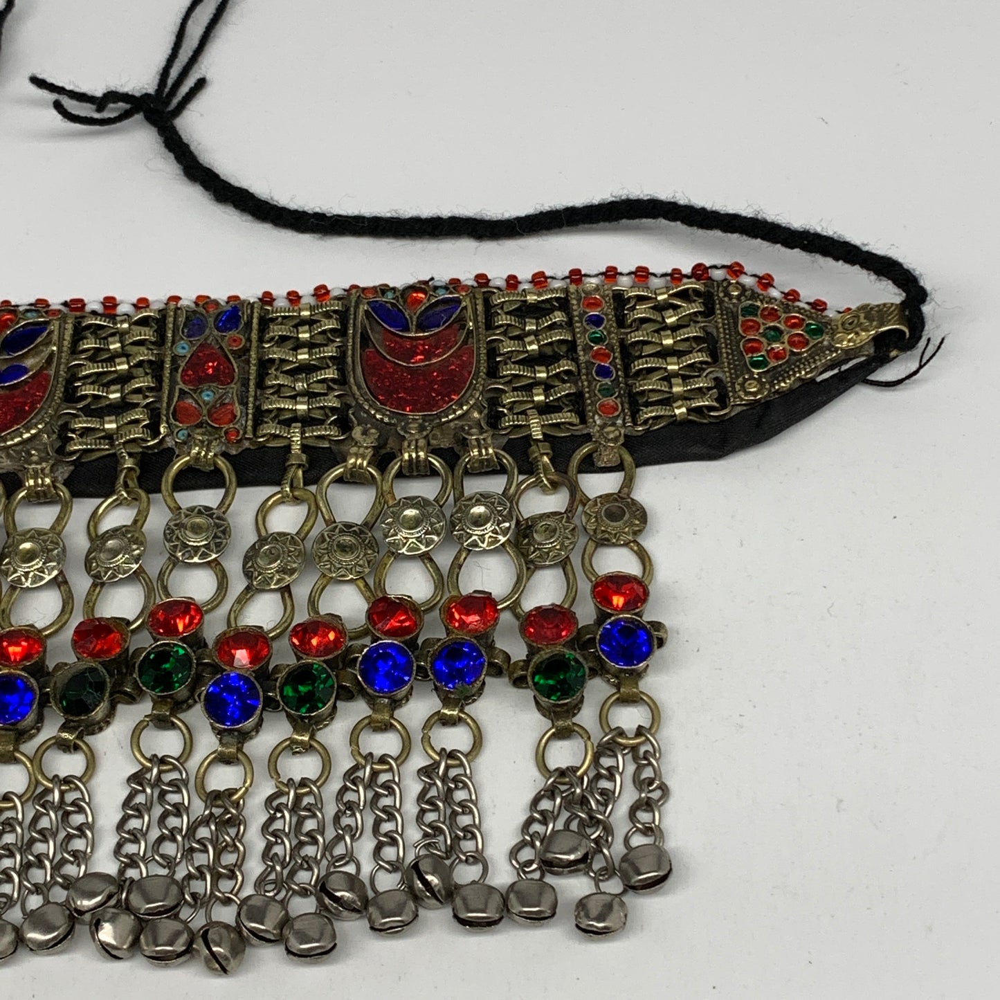 320g, 12"x5"Kuchi Choker Necklace Multi-Color Tribal Gypsy Bohemian,B14129